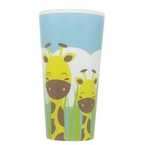 Copo Infantil Com Tampa Eco Girafa 400ml - Giro Baby