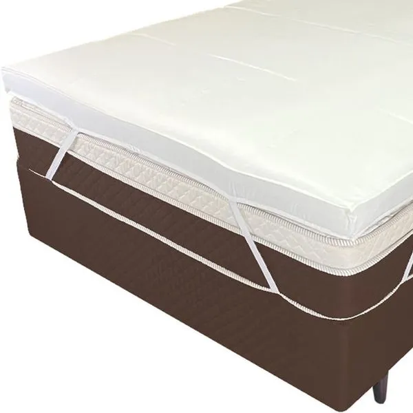 Pillow Top Solteiro 200 Fios Premium 10cm 1200g-m² 88x188cm Branco