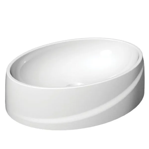 Cuba de Apoio Oval OA-02 Sobrepor 44cmx33,5cm Branca Lorenzetti