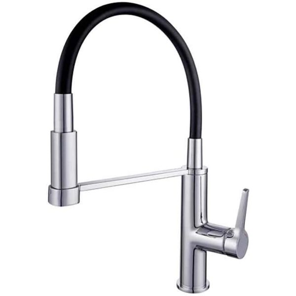 Torneira Monocomando Cozinha Bica Móvel Gourmet Mesa Cromado Delos Alterna