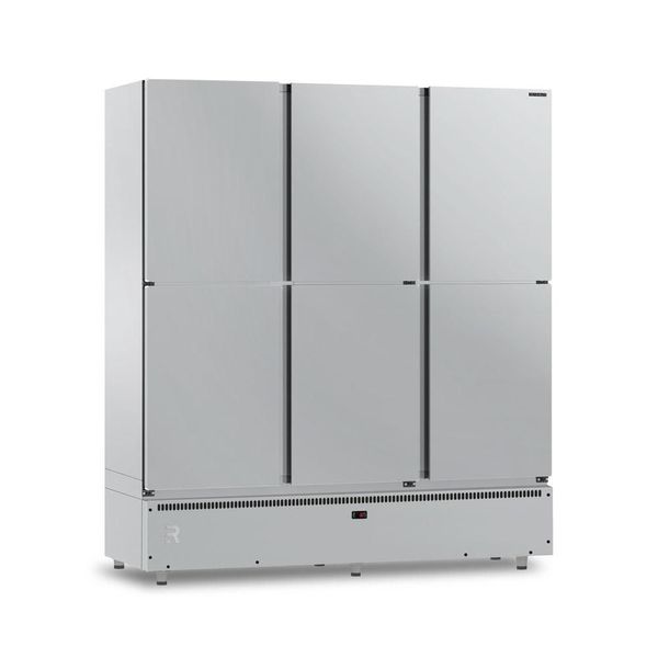 Mini Câmara para Resfriados MCR6P 6 Portas 1152L Inox 0 a 7ºC Ar Forçado Motor Inferior 220V Refrimate Mini Câmara para Resfriados MCR6P 6 Portas 1152L Inox 0 a 7ºC Ar Forçado 220V Refrimate