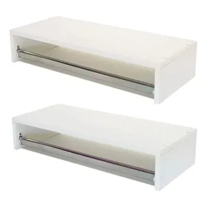 Kit 2 Cabideiros De Parede Branco