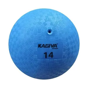 Bola de Iniciação N14 para Queimada e Handebol Emborrachada Vulcanizada Azul Kagiva Bola de Iniciação N14 para Adolescentes Emborrachada Azul Kagiva