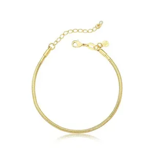 Pulseira Rabo De Rato Revestida Em Ouro