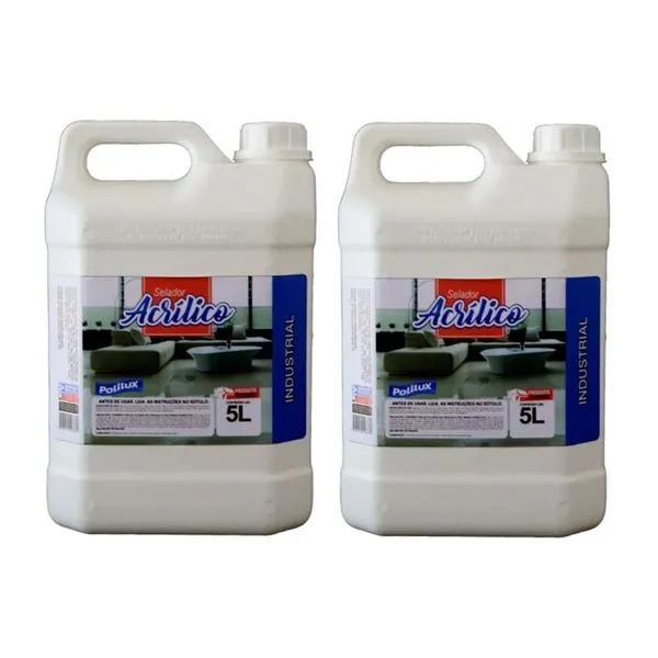 Kit 2 Selador Acrilico Polilux Seguranca Trafego e Brilho 5L para Preparacao de Pisos Borlen Brasil Kit 2 Selador Acrilico Polilux Seguranca Trafego e Brilho 5L para Pisos Lavaveis Borlen Brasil