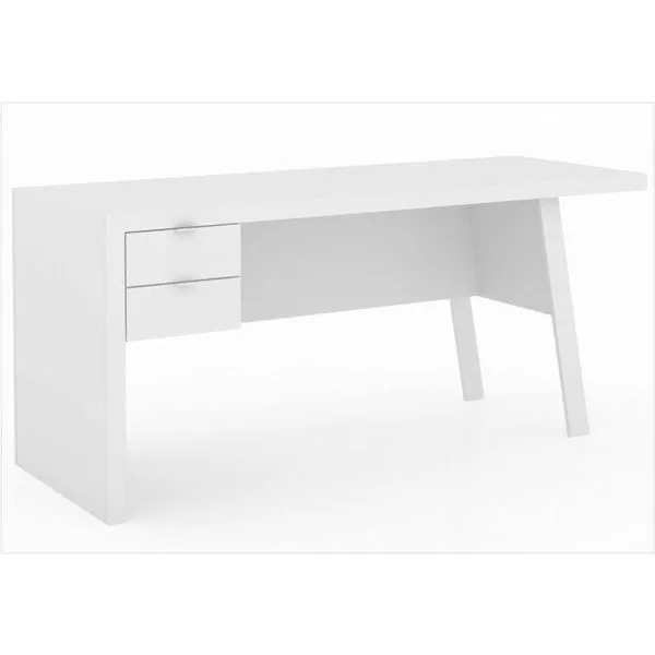 Mesa Para Escritório Com Me4122 Branco Tecno Mobili