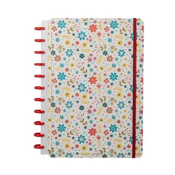 Caderno Diskô Flower Colorido G (MP)