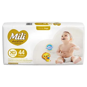 Fralda Mili Love e Care Mega XG 44 unidades FR MILI LOVE CARE MEGA XG 44UN