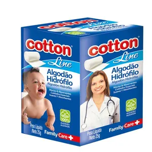 Algodão Cotton Line Hidrófilo Caixa 25g
