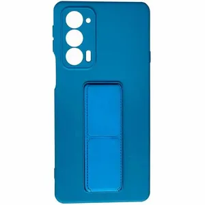 Capinha de Celular Moto Edge 20 Bibi Cell com Suporte Azul (MP)
