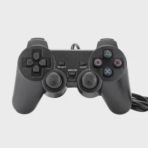 Controle para PS2 com Fio Aquilae Manete Compatível com Playstation 2 com Vibração e Botões Analógicos Preto Controle para PS2 com Fio Aquilae Manete Compatível com Playstation 2 com Vibração Preto
