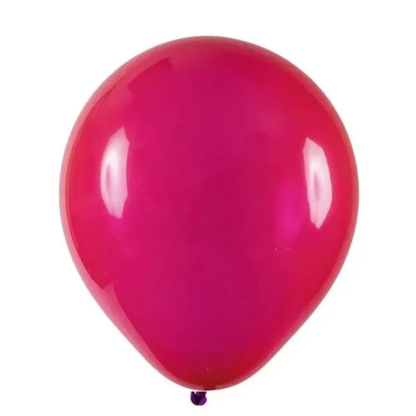 Balão De Látex Vermelho Rubi - 8 Polegadas - 50 Unidades