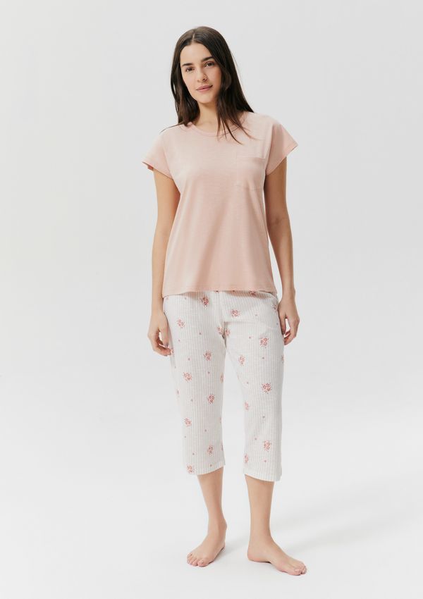 Pijama Longo Feminino Estampado - Rosa XG