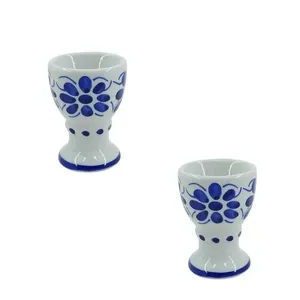 Dois Porta ovos de Porcelana, feito e pintados a mão monte sião Dois Porta ovos de Porcelana, feito e pintados a mão