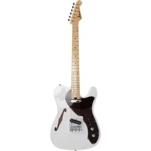 Guitarra Elétrica Pro II TEG-TL White Tortoise Pickguard com Captadores Single Coil, Corpo em Okoume, Branco Aria Guitarra Elétrica Pro II TEG-TL White Tortoise Pickguard com Corpo em Okoume, Branco Aria Guitars
