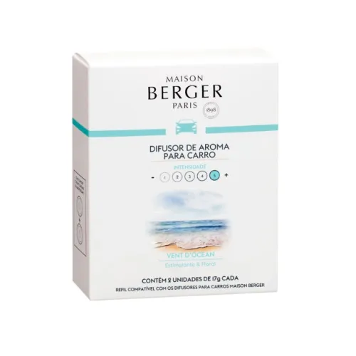 Refil Difusor De Carro Lampe Berger Vent d'Ocean - Único