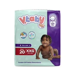 Fralda V.Baby Dia e Noite Mega XXG 20 Unidades