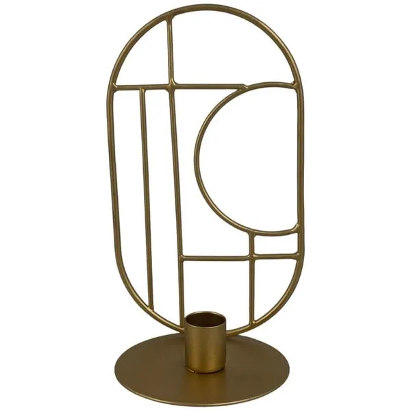 Porta-Velas Noritex Dourado 454-191435