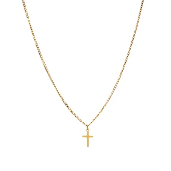 Colar Emanuel de Aço Dourado Dourado 60