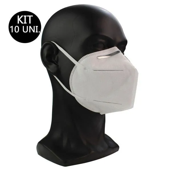 Mascara Respiratória Kn95 Kit 10 Uni Profissional Proteção
