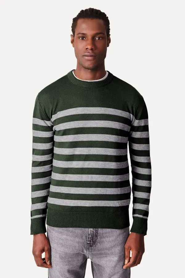 Tricot Listra Textura P Verde Mata - M