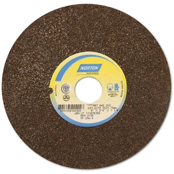 Rebolo Uso Geral Marrom A46 OVS 203,2x19x31,75mm - 66253456241 - NORTON