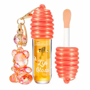 Gloss Labial Luisance De Mel Com Chaveiro De Urso 15g