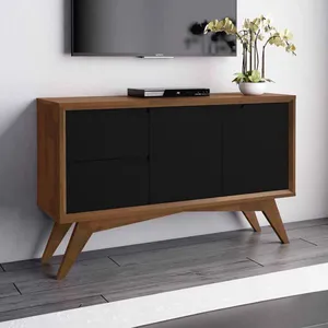 Buffet Star com 2 Portas - Pinhão/Preto