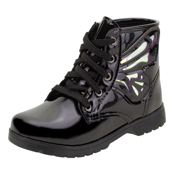 Bota Infantil Feminina Lily Kids - 16011 PRETO 25