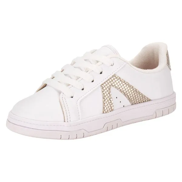 Tênis Infantil Feminino Molekinha 2562112 BRANCO/DOURADO 34