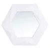 Espelho Redondo 55cm Plástico Cazza Origami Branco
