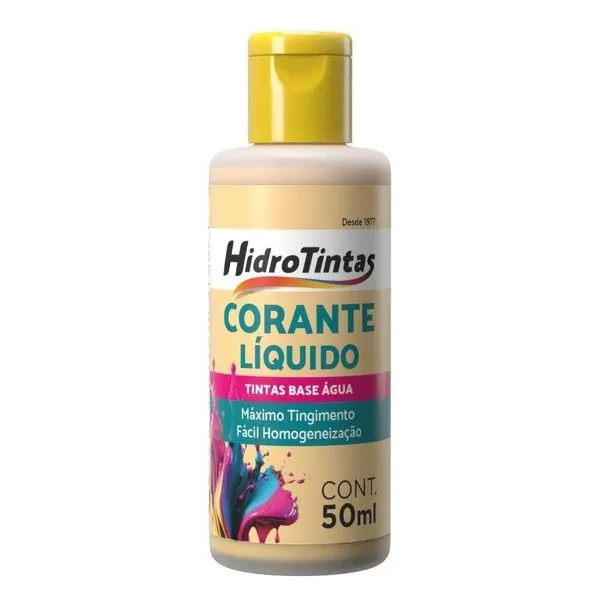 Corante Líquido Hidrotintas 50ml Hidrocolor Amarelo (MP)