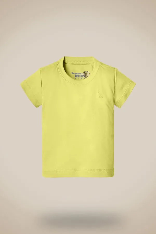 Camiseta Pima Mc Bb Melhor Do Mundo Amarelo Claro - G