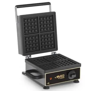 Máquina de Waffle MAWQU-2T Teflonada Placas Antiaderentes Duplas Inox 220V Red Chameleon Máquina de Waffle MAWQU-2T Teflonada Dupla Inox 220V Red Chameleon