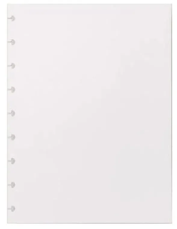 Refil Para Caderno Inteligente Sem Pauta Médio 50 Folhas