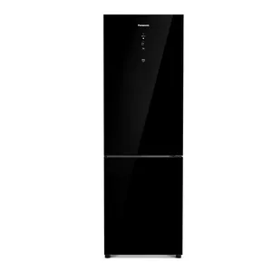 Geladeira 2 Portas Panasonic 397 Litros A+++ Porta de Vidro Painel Touch NRBB41GV Black Glass 220V