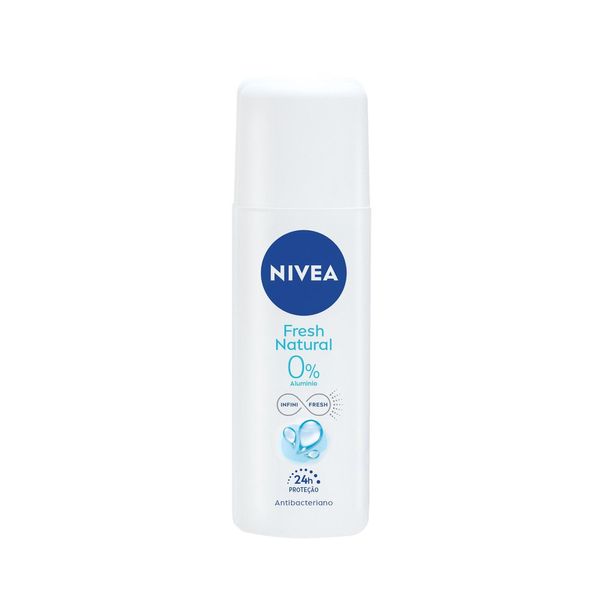 Desodorante Líquido Nivea Fresh Natural Antibacteriano 0% Alumínio 24h Spray 90ml
