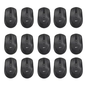 Kit 15 Mouses Sem Fio Recarregável Mega M180 Preto DPI Ajustável