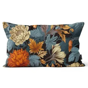Capa Almofada Rinzeira Pássaros E Flores PAS2416 Microfibra 30x50cm PAS2416 - Tuti Gottô