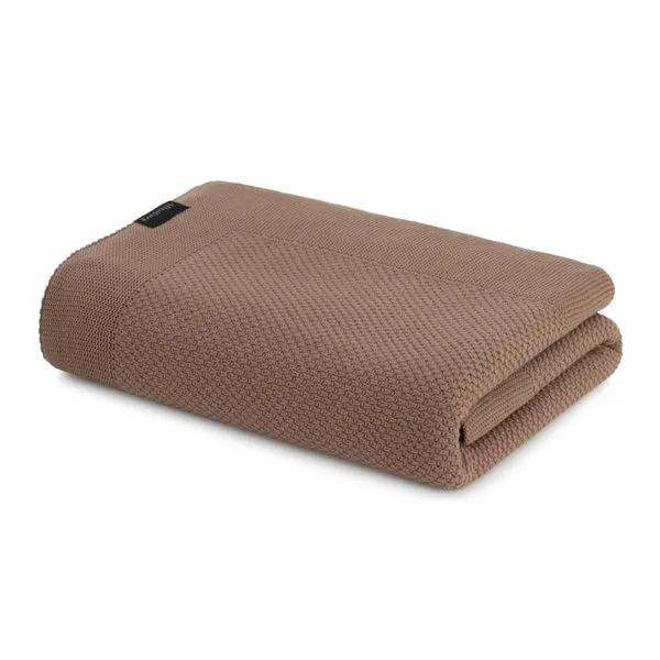 Peseira de Tricô Domus Acrílico Casal 70cm X 2,20m Marrom Mocha Altenburg Peseira de Tricô Domus Acrílico 70cm X 2,20m Marrom Mocha Altenburg
