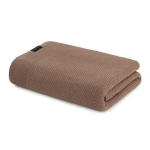 Peseira de Tricô Domus Acrílico Casal 70cm X 2,20m Marrom Mocha Altenburg Peseira de Tricô Domus Acrílico 70cm X 2,20m Marrom Mocha Altenburg