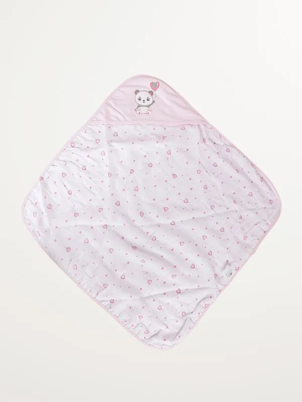 Toalha Infantil Para Bebê - Rosa U