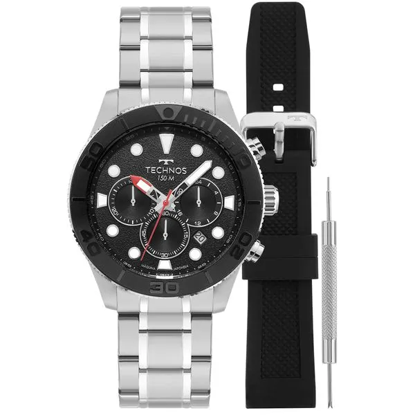 Relógio Technos Masculino Acqua Prata - JS25BCJ/T1P