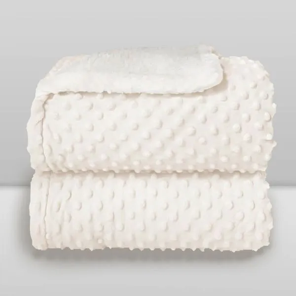 Cobertor Dots Sherpa Branco
