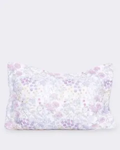 Porta Travesseiro Andreza 50cmx70cm Estampa Floral Lilás UN