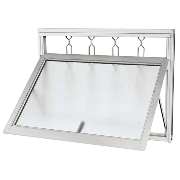 Janela Maxim-ar Sasazaki Pratika 60x60cm com Grade Elo e Vidro Mini Boreal