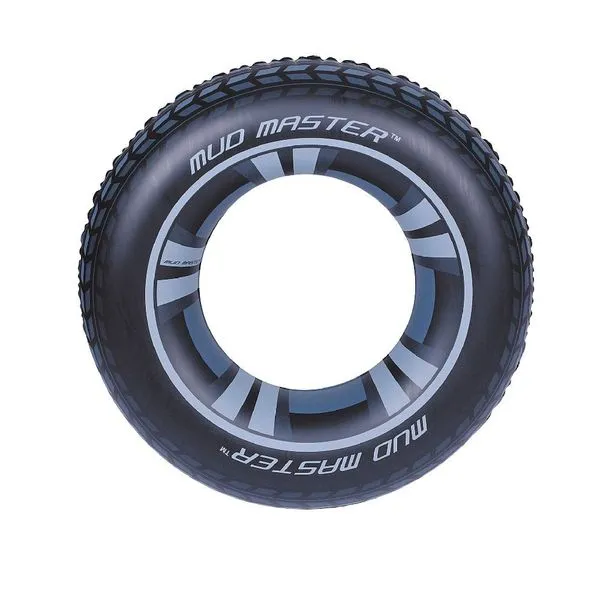 Boia Circular Inflável Estilo Pneu Mud Master 36016 para Piscina e Praia 91cm Bestway Boia Circular Inflável Pneu Mud Master 36016 91cm para Lazer na Água Bestway