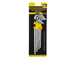 Chave Torx Extra Longa 9Pcs 9Ro Blister