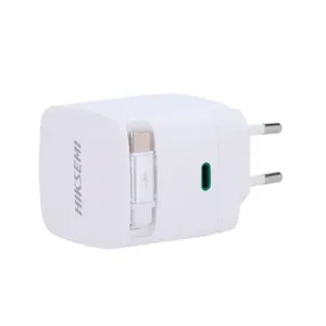 Carregador De Viagem Hiksemi Turbo 67W 3A USB-C Retrátil Branco (MP)