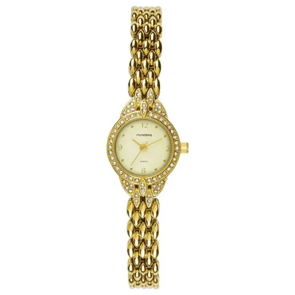 Relógio Feminino 99858LPMVDM1 Analógico com Pulseira de Aço Inox Dourado Mondaine Relógio Feminino 99858LPMVDM1 Analógico Pulseira de Aço Inox Dourado Mondaine